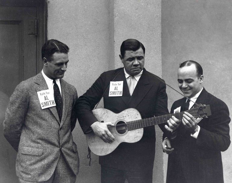 A Hall of Fame Pair: Babe Ruth and Lou Gehrig Signed This Martin 00-18